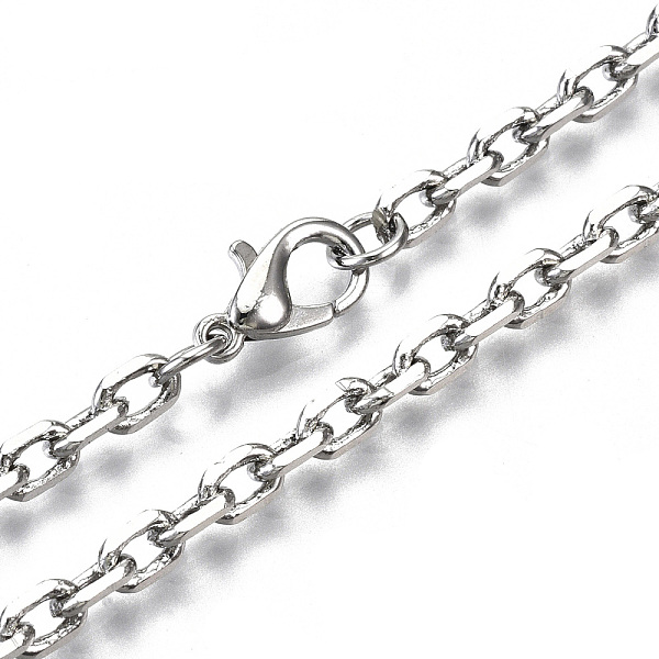 PandaHall Brass Cable Chains Necklace Making, with Brass Lobster Clasps, Unwelded, Platinum, 18.3 inch(46.5cm) long, link: 5.5x4x1mm, jump...
PandaHall Brass Cable Chains Necklace Making, with Brass Lobster Clasps, Unwelded, Platinum, 18.3 inch(46.5cm) long, link: 5.5x4x1mm, jump...