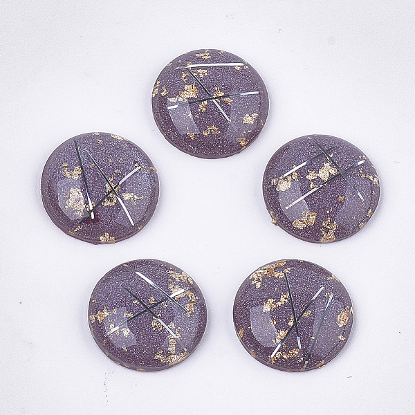 PandaHall Resin Cabochons, with Gold/Silver Foil and Gold/Silver Thread, Dome/Half Round, Purple, 16x5mm Resin Half Round Purple
PandaHall Resin Cabochons, with Gold/Silver Foil and Gold/Silver Thread, Dome/Half Round, Purple, 16x5mm Resin Half Round Purple