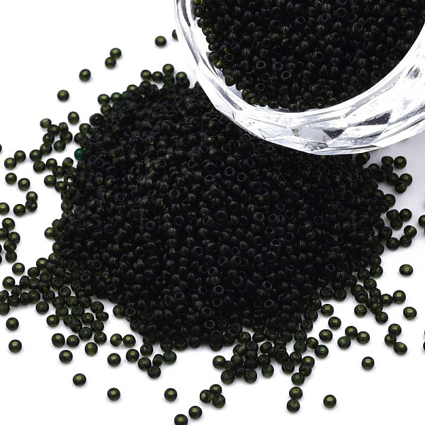 PandaHall 15/0 Transparent Czech Glass Seed Beads, Round, Dark Olive Green, 1.5x1mm, Hole: 0.5mm, about 500g/bag Czech Glass
PandaHall 15/0 Transparent Czech Glass Seed Beads, Round, Dark Olive Green, 1.5x1mm, Hole: 0.5mm, about 500g/bag Czech Glass