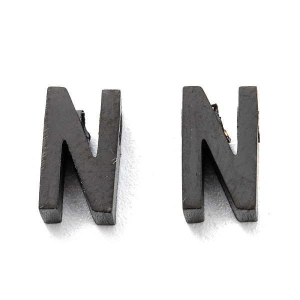 PandaHall 304 Stainless Steel Charms, Alphabet, Electrophoresis Black, Letter.N, 8x4.5x3mm, Hole: 1.8mm 304 Stainless Steel Letter N
PandaHall 304 Stainless Steel Charms, Alphabet, Electrophoresis Black, Letter.N, 8x4.5x3mm, Hole: 1.8mm 304 Stainless Steel Letter N
