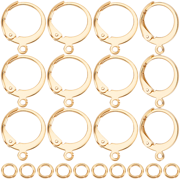 PandaHall Beebeecraft 100Pcs 304 Stainless Steel Leverback Earring Findings, with Loop, 100Pcs Rack Plating Brass Jump Rings, Real 24K Gold...
PandaHall Beebeecraft 100Pcs 304 Stainless Steel Leverback Earring Findings, with Loop, 100Pcs Rack Plating Brass Jump Rings, Real 24K Gold...