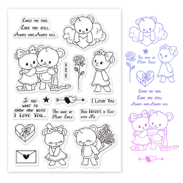 PandaHall PVC Plastic Stamps, for DIY Scrapbooking, Photo Album Decorative, Cards Making, Stamp Sheets, Bear Pattern, 16x11x0.3cm Plastic...
PandaHall PVC Plastic Stamps, for DIY Scrapbooking, Photo Album Decorative, Cards Making, Stamp Sheets, Bear Pattern, 16x11x0.3cm Plastic...