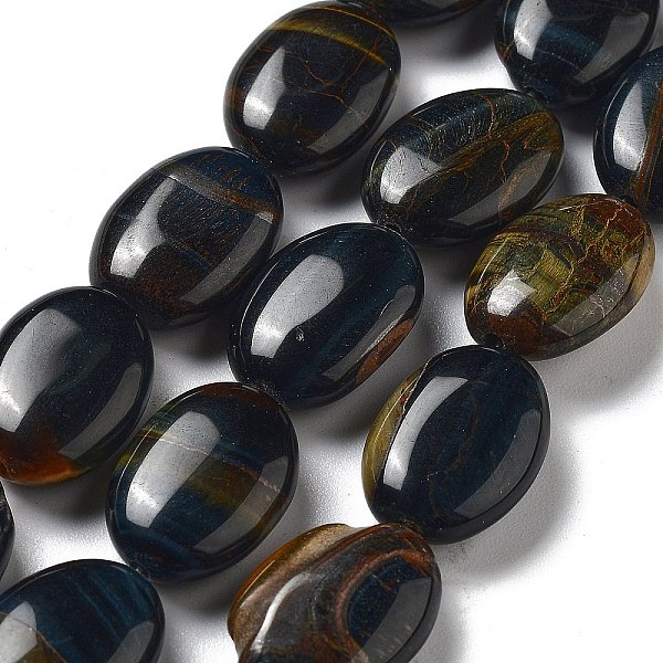 PandaHall Natural Blue Tiger Eye Beads Strands, Dyed & Heated, Flat Oval, 18~18.5x13~13.5x6~6.5mm, Hole: 1.2mm, about 11pcs/strand, 7.76...
PandaHall Natural Blue Tiger Eye Beads Strands, Dyed & Heated, Flat Oval, 18~18.5x13~13.5x6~6.5mm, Hole: 1.2mm, about 11pcs/strand, 7.76...