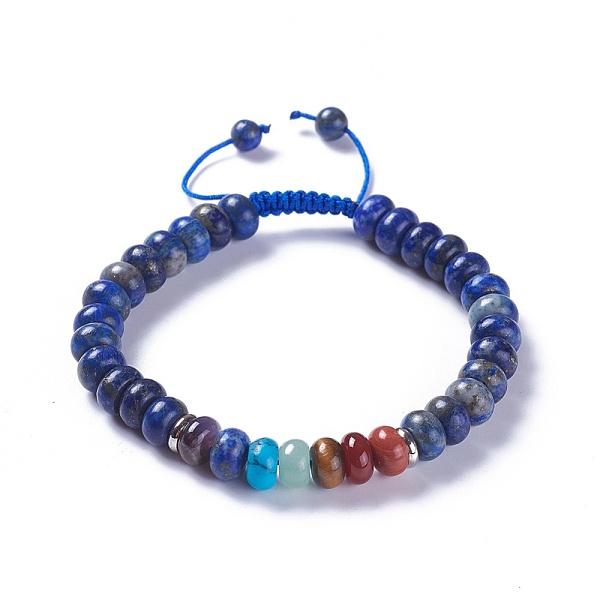 PandaHall Adjustable Nylon Cord Braided Bead Bracelets, with Natural Lapis Lazuli Beads and Alloy Findings, 2-1/8 inch~2-3/4 inch(5.3~7.1cm)...
PandaHall Adjustable Nylon Cord Braided Bead Bracelets, with Natural Lapis Lazuli Beads and Alloy Findings, 2-1/8 inch~2-3/4 inch(5.3~7.1cm)...