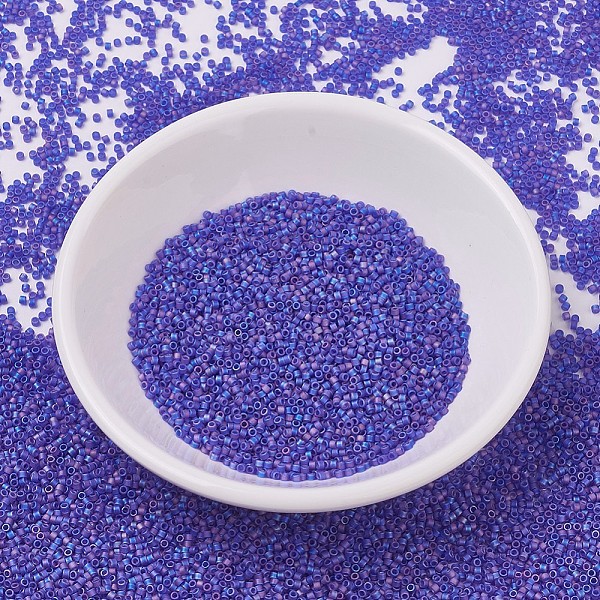 PandaHall MIYUKI Delica Beads, Cylinder, Japanese Seed Beads, 11/0, (DB0864) Matte Transparent Cobalt AB, 1.3x1.6mm, Hole: 0.8mm, about..., Blue
PandaHall MIYUKI Delica Beads, Cylinder, Japanese Seed Beads, 11/0, (DB0864) Matte Transparent Cobalt AB, 1.3x1.6mm, Hole: 0.8mm, about..., Blue