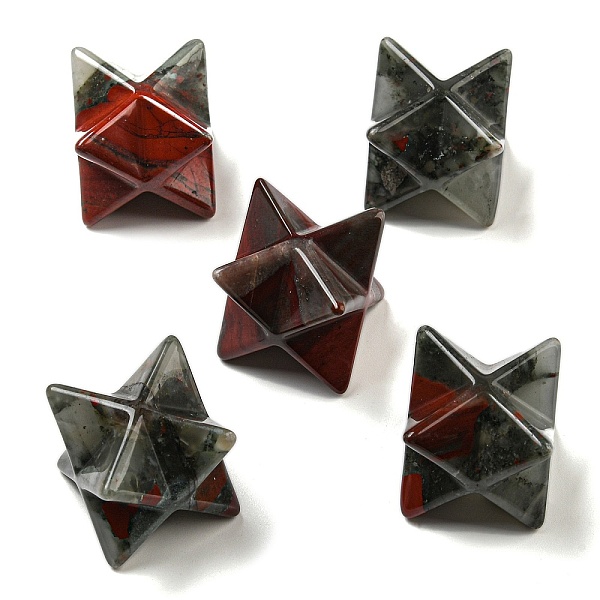 PandaHall Natural African Bloodstone Beads, No Hole/Undrilled, Merkaba Star, 25x25x25mm Bloodstone Star
PandaHall Natural African Bloodstone Beads, No Hole/Undrilled, Merkaba Star, 25x25x25mm Bloodstone Star