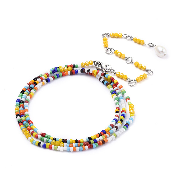 PandaHall Summer Jewelry Waist Bead, Body Chain, Seed Beaded Belly Chain, Bikini Jewelry for Woman Girl, with Faceted Glass Beads, Colorful...
PandaHall Summer Jewelry Waist Bead, Body Chain, Seed Beaded Belly Chain, Bikini Jewelry for Woman Girl, with Faceted Glass Beads, Colorful...