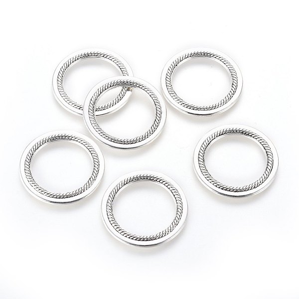 PandaHall Alloy Linking Rings, Circle Frames, Lead Free and Cadmium Free, Antique Silver, 27x2mm, Hole: 19mm Alloy Ring
PandaHall Alloy Linking Rings, Circle Frames, Lead Free and Cadmium Free, Antique Silver, 27x2mm, Hole: 19mm Alloy Ring