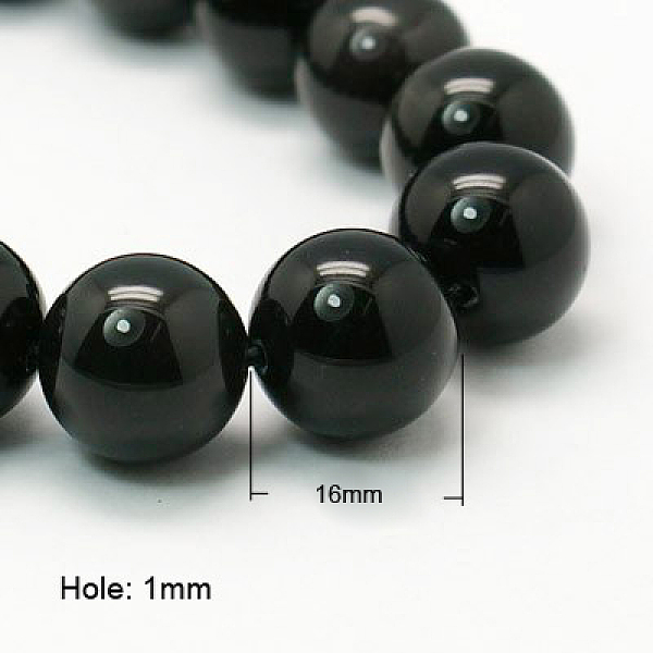 PandaHall Natural Obsidian Beads Strands, Round, Grade AA, Black And Colorful, 16mm Obsidian Round Black
PandaHall Natural Obsidian Beads Strands, Round, Grade AA, Black And Colorful, 16mm Obsidian Round Black