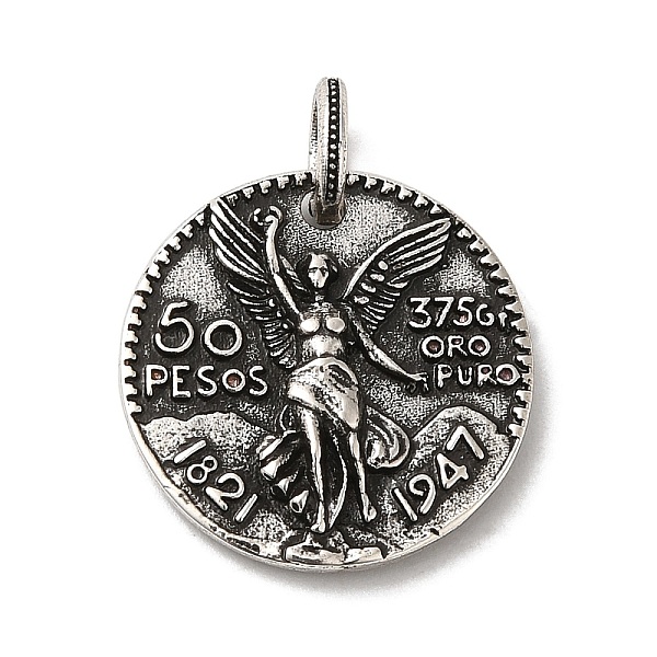 PandaHall Brass Pendants, Long-Lasting Plated, Cadmium Free & Lead Free, Flat Round with Goddess Charm, Antique Silver, 19x4mm, Hole...
PandaHall Brass Pendants, Long-Lasting Plated, Cadmium Free & Lead Free, Flat Round with Goddess Charm, Antique Silver, 19x4mm, Hole...