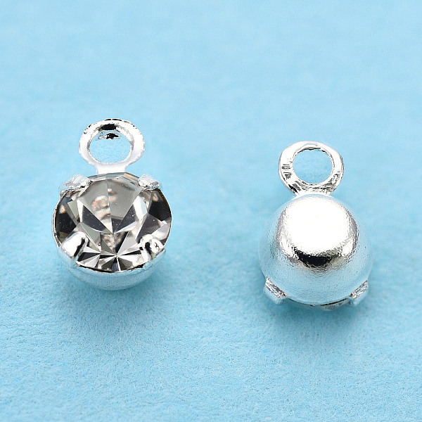 PandaHall Brass Crystal Rhinestone Charms, Flat Round, Silver, 5.5x3.5x2.5mm, Hole: 1mm Brass+Rhinestone Flat Round Clear
PandaHall Brass Crystal Rhinestone Charms, Flat Round, Silver, 5.5x3.5x2.5mm, Hole: 1mm Brass+Rhinestone Flat Round Clear