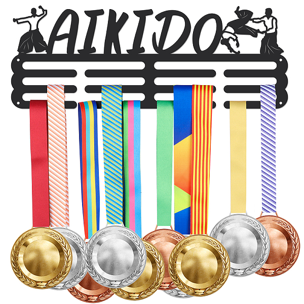 PandaHall Fashion Iron Medal Hanger Holder Display Wall Rack, with Screws, Word Aikido, Sports Themed Pattern, 150x400mm Iron Sports
PandaHall Fashion Iron Medal Hanger Holder Display Wall Rack, with Screws, Word Aikido, Sports Themed Pattern, 150x400mm Iron Sports