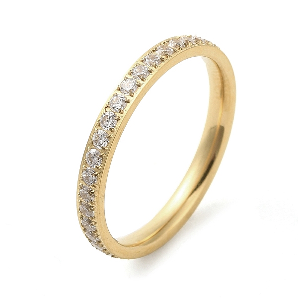 PandaHall Ion Plating(IP) 304 Stainless Steel Rings, with Cubic Zirconia, Real 18K Gold Plated, 2.3mm, US Size 7(17.3mm) 304 Stainless Steel...
PandaHall Ion Plating(IP) 304 Stainless Steel Rings, with Cubic Zirconia, Real 18K Gold Plated, 2.3mm, US Size 7(17.3mm) 304 Stainless Steel...