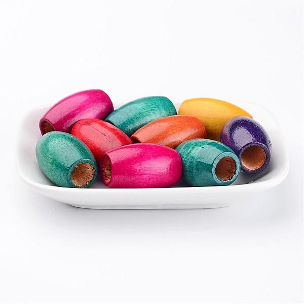 PandaHall Mixed Lead Free Oval Natural Wood Beads, Dyed, 30x20mm, Hole: 10mm Wood Oval Multicolor
PandaHall Mixed Lead Free Oval Natural Wood Beads, Dyed, 30x20mm, Hole: 10mm Wood Oval Multicolor
