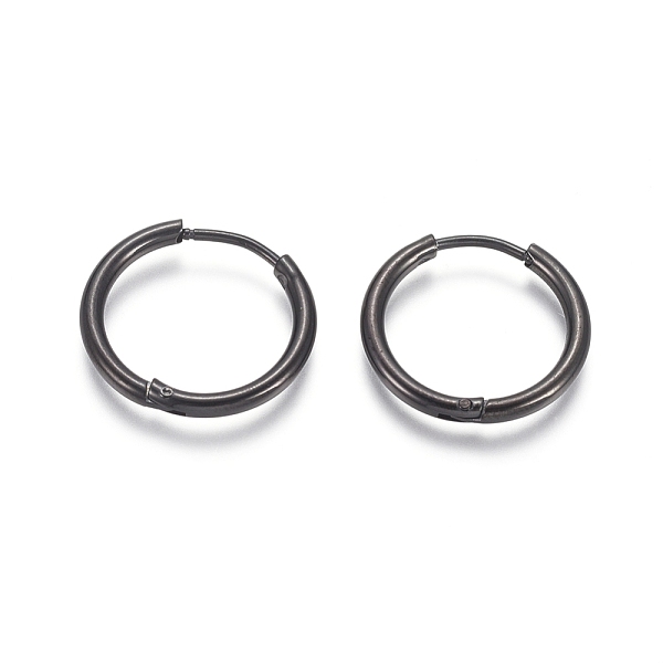 PandaHall 304 Stainless Steel Huggie Hoop Earrings, Hypoallergenic Earrings, with 316 Surgical Stainless Steel Pin, Electrophoresis Black...
PandaHall 304 Stainless Steel Huggie Hoop Earrings, Hypoallergenic Earrings, with 316 Surgical Stainless Steel Pin, Electrophoresis Black...