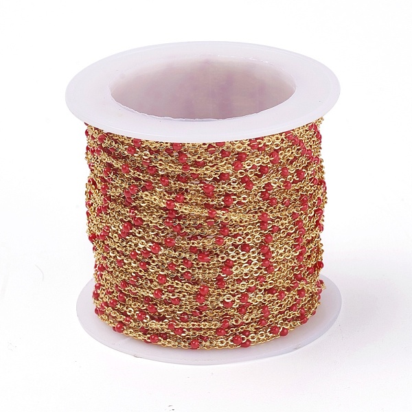 PandaHall Handmade Enamel Beaded Chains, Brass Cable Chains, with Spool, Long-Lasting Plated, Soldered, Golden, Red, 1.5mm, about 32.8 Feet...
PandaHall Handmade Enamel Beaded Chains, Brass Cable Chains, with Spool, Long-Lasting Plated, Soldered, Golden, Red, 1.5mm, about 32.8 Feet...