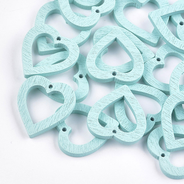 PandaHall Painted Poplar Wood Pendants, Heart, Pale Turquoise, 25x22.5x3mm, Hole: 1.4mm Wood Heart Cyan
PandaHall Painted Poplar Wood Pendants, Heart, Pale Turquoise, 25x22.5x3mm, Hole: 1.4mm Wood Heart Cyan