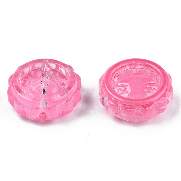 PandaHall Transparent Spray Painted Glass Beads, Flower with Pawprint, Hot Pink, 15x15x5.5mm, Hole: 1.2mm Glass Flower
PandaHall Transparent Spray Painted Glass Beads, Flower with Pawprint, Hot Pink, 15x15x5.5mm, Hole: 1.2mm Glass Flower