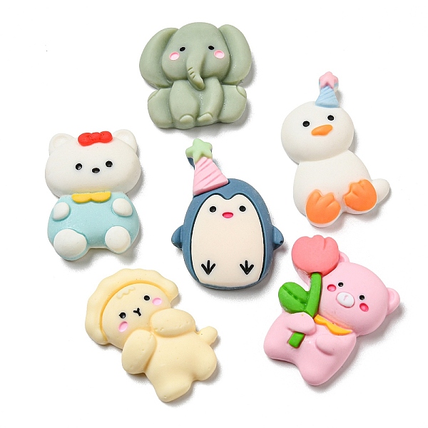 PandaHall Opaque Resin Decoden Cabochons, for Jewelry Making, Elephant/Pig/Penguin, Mixed Shapes, 24~33x19~24x7~9mm Resin Mixed Shapes..., Multicolor
PandaHall Opaque Resin Decoden Cabochons, for Jewelry Making, Elephant/Pig/Penguin, Mixed Shapes, 24~33x19~24x7~9mm Resin Mixed Shapes..., Multicolor