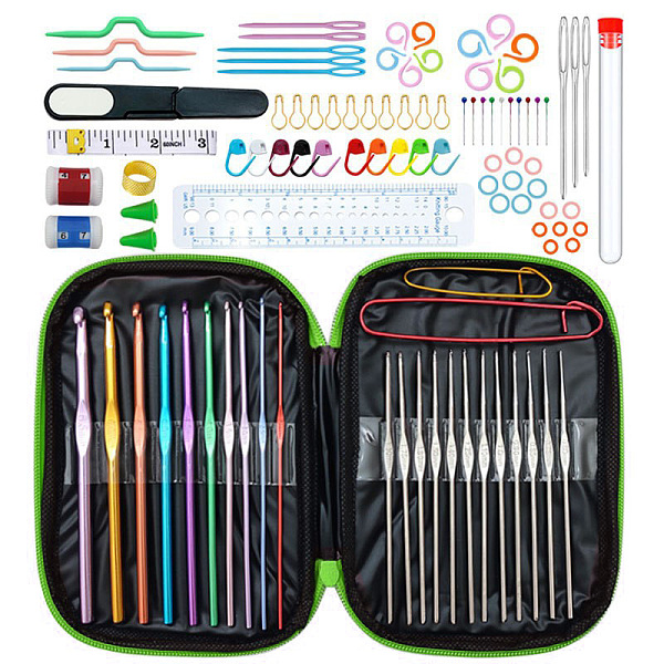PandaHall DIY Hand Knitting Craft Art Tools Kit for Beginners, with Storage Case, Crochet Needles Set, Knitting Needles, Needles Stitch..., Green
PandaHall DIY Hand Knitting Craft Art Tools Kit for Beginners, with Storage Case, Crochet Needles Set, Knitting Needles, Needles Stitch..., Green