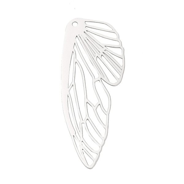 PandaHall Rack Plating Brass Big Pendants, Hollow, Wings Charm, Platinum, 51x20x0.3mm, Hole: 1.6mm Brass Wing
PandaHall Rack Plating Brass Big Pendants, Hollow, Wings Charm, Platinum, 51x20x0.3mm, Hole: 1.6mm Brass Wing