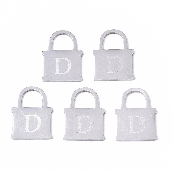 PandaHall 201 Stainless Steel Charms, Laser Cut, Lock with Letter D, Stainless Steel Color, 15x11x1mm, Hole: 5x6mm 201 Stainless Steel Lock
PandaHall 201 Stainless Steel Charms, Laser Cut, Lock with Letter D, Stainless Steel Color, 15x11x1mm, Hole: 5x6mm 201 Stainless Steel Lock