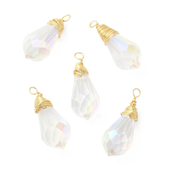 PandaHall Rack Plating Brass with Glass Pendant, Cadmium Free & Lead Free, Long-Lasting Plated, Faceted Teardrop Charms, Clear...
PandaHall Rack Plating Brass with Glass Pendant, Cadmium Free & Lead Free, Long-Lasting Plated, Faceted Teardrop Charms, Clear...