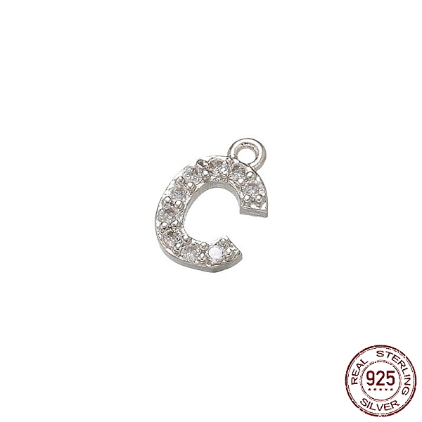 PandaHall Real Platinum Plated Rhodium Plated 925 Sterling Silver Micro Pave Clear Cubic Zirconia Charms, Initial Letter, Letter C...
PandaHall Real Platinum Plated Rhodium Plated 925 Sterling Silver Micro Pave Clear Cubic Zirconia Charms, Initial Letter, Letter C...