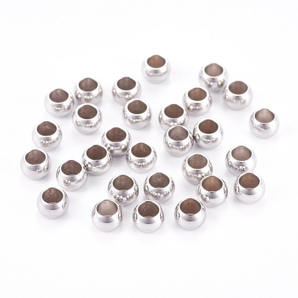PandaHall 304 Stainless Steel Smooth Spacer Beads, Rondelle, Stainless Steel Color, 5x3mm, Hole: 3mm 304 Stainless Steel Rondelle
PandaHall 304 Stainless Steel Smooth Spacer Beads, Rondelle, Stainless Steel Color, 5x3mm, Hole: 3mm 304 Stainless Steel Rondelle