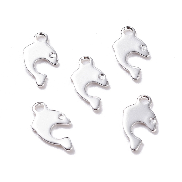 PandaHall 201 Stainless Steel Charms, Dolphin, Silver, 12x7x0.8mm, Hole: 1.2mm 201 Stainless Steel Dolphin
PandaHall 201 Stainless Steel Charms, Dolphin, Silver, 12x7x0.8mm, Hole: 1.2mm 201 Stainless Steel Dolphin