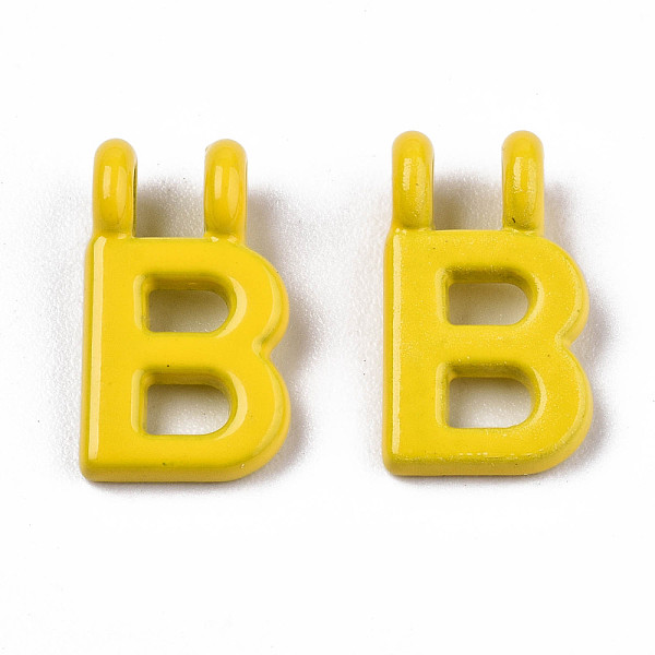 PandaHall Spray Painted Alloy 2-Loop Link Pendants, Cadmium Free & Lead Free, Letter, Letter.B, 13.5x8x1.5mm, Hole: 2mm Alloy Word Gold
PandaHall Spray Painted Alloy 2-Loop Link Pendants, Cadmium Free & Lead Free, Letter, Letter.B, 13.5x8x1.5mm, Hole: 2mm Alloy Word Gold