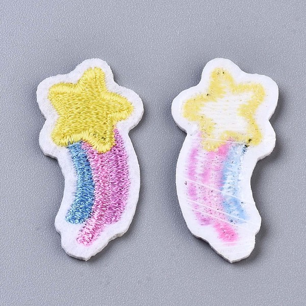 PandaHall Meteor Appliques, Computerized Embroidery Cloth Iron on/Sew on Patches, Costume Accessories, Colorful, 33x16.5x1.5mm Cloth Star
PandaHall Meteor Appliques, Computerized Embroidery Cloth Iron on/Sew on Patches, Costume Accessories, Colorful, 33x16.5x1.5mm Cloth Star