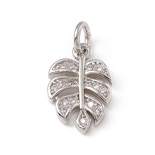 PandaHall Brass Micro Pave Clear Cubic Zirconia Leaf Charms, with Open Jump Rings, Platinum, 13x8.2x1.5mm, Jump Ring: 4.5x0.7mm, Inner...
PandaHall Brass Micro Pave Clear Cubic Zirconia Leaf Charms, with Open Jump Rings, Platinum, 13x8.2x1.5mm, Jump Ring: 4.5x0.7mm, Inner...
