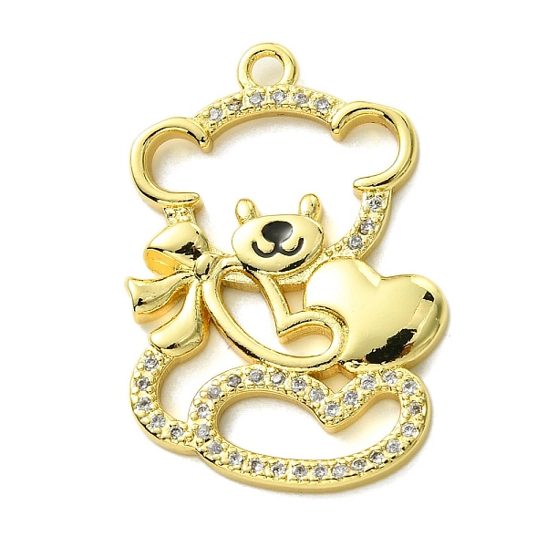 PandaHall Rack Plating Real 18K Gold Plated Brass Micro Pave Cubic Zirconia Pendants, Long-Lasting Plated, Lead Free & Cadmium Free, Bear..., Clear
PandaHall Rack Plating Real 18K Gold Plated Brass Micro Pave Cubic Zirconia Pendants, Long-Lasting Plated, Lead Free & Cadmium Free, Bear..., Clear
