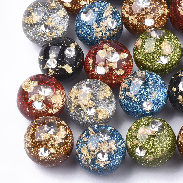 PandaHall Resin Beads, with Rhinestone & Glitter Powder & Gold Foil, Half Drilled, Round, Mixed Color, 20mm, Half Hole: 1.2mm Resin Round..., Multicolor
PandaHall Resin Beads, with Rhinestone & Glitter Powder & Gold Foil, Half Drilled, Round, Mixed Color, 20mm, Half Hole: 1.2mm Resin Round..., Multicolor