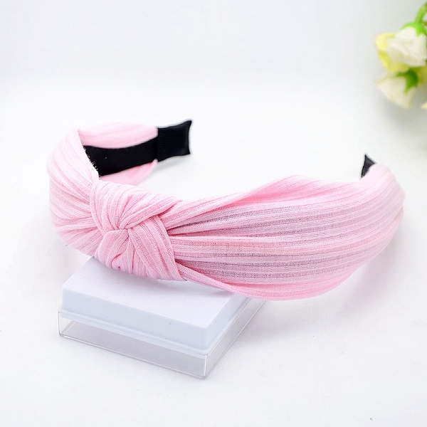 PandaHall Cloth Hair Bands for Women, with Plastic Finding, Knot, Pearl Pink, 30~60mm Cloth Others
PandaHall Cloth Hair Bands for Women, with Plastic Finding, Knot, Pearl Pink, 30~60mm Cloth Others
