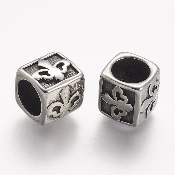 PandaHall 304 Stainless Steel Beads, Cube, Large Hole Beads, Antique Silver, 11x11.5x12mm, Hole: 8mm 304 Stainless Steel Cube
PandaHall 304 Stainless Steel Beads, Cube, Large Hole Beads, Antique Silver, 11x11.5x12mm, Hole: 8mm 304 Stainless Steel Cube