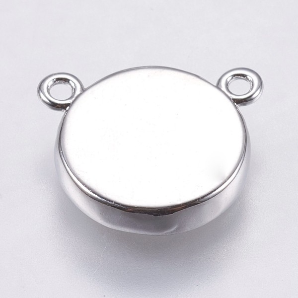 PandaHall Brass Charm Cabochon Settings, Plain Edge Bezel Cups, Flat Round, Platinum, Tray: 10mm, 14x11.6x3mm, Hole: 1.5mm Brass Flat Round
PandaHall Brass Charm Cabochon Settings, Plain Edge Bezel Cups, Flat Round, Platinum, Tray: 10mm, 14x11.6x3mm, Hole: 1.5mm Brass Flat Round