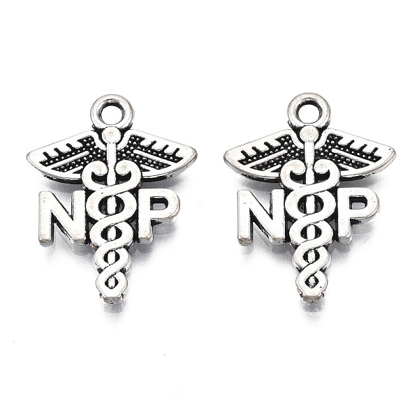 PandaHall Tibetan Style Alloy NP Caduceus Medical Symbol Charms, Cadmium Free & Lead Free, Wing with Snake, Antique Silver, 20.5x15.5x1.5mm...
PandaHall Tibetan Style Alloy NP Caduceus Medical Symbol Charms, Cadmium Free & Lead Free, Wing with Snake, Antique Silver, 20.5x15.5x1.5mm...