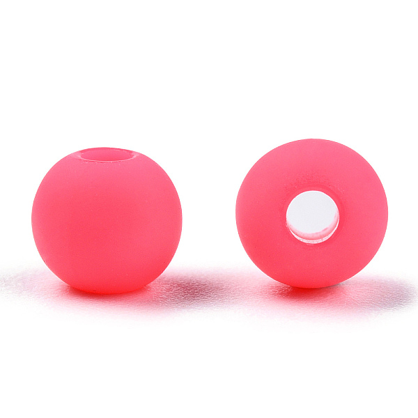 PandaHall Frosted Acrylic Beads, Round, Hot Pink, 6x5.5mm, Hole: 1.8mm, about 4430pcs/500g Acrylic Round Pink
PandaHall Frosted Acrylic Beads, Round, Hot Pink, 6x5.5mm, Hole: 1.8mm, about 4430pcs/500g Acrylic Round Pink