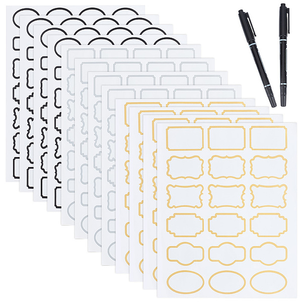 PandaHall GOMAKERER 6 Sheets 3 Styles PVC Blank Self-Adhesive Stickers for Seasoning Jar, Rectangle/Oval, with 1Pc Plastic Oil-Based Marker..., Multicolor
PandaHall GOMAKERER 6 Sheets 3 Styles PVC Blank Self-Adhesive Stickers for Seasoning Jar, Rectangle/Oval, with 1Pc Plastic Oil-Based Marker..., Multicolor