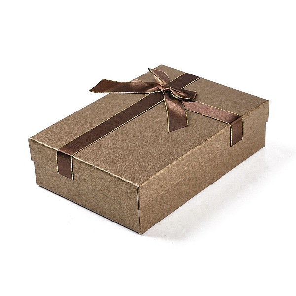 PandaHall Cardboard Jewelry Set Gift Boxes, Jewelry Storage Boxes, Rectangle with Bowknot, Camel, 25.5x17.8x7.1cm Paper Rectangle Brown
PandaHall Cardboard Jewelry Set Gift Boxes, Jewelry Storage Boxes, Rectangle with Bowknot, Camel, 25.5x17.8x7.1cm Paper Rectangle Brown