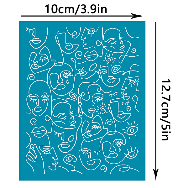 PandaHall OLYCRAFT Abstract Face Pattern Non-Adhesive Silk Screen Printing Stencil Clay Stencil Reusable Mesh Stencils Transfer Washable..., Cyan
PandaHall OLYCRAFT Abstract Face Pattern Non-Adhesive Silk Screen Printing Stencil Clay Stencil Reusable Mesh Stencils Transfer Washable..., Cyan