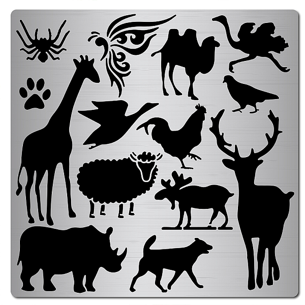PandaHall Stainless Steel Cutting Dies Stencils, for DIY Scrapbooking/Photo Album, Decorative Embossing DIY Paper Card, Animal Pattern...
PandaHall Stainless Steel Cutting Dies Stencils, for DIY Scrapbooking/Photo Album, Decorative Embossing DIY Paper Card, Animal Pattern...