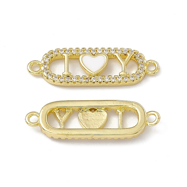 PandaHall Rack Plating Brass Micro Pave Clear Cubic Zirconia Connector Charms, with Enamel, Cadmium Free & Lead Free, Oval with Heart Links..., White
PandaHall Rack Plating Brass Micro Pave Clear Cubic Zirconia Connector Charms, with Enamel, Cadmium Free & Lead Free, Oval with Heart Links..., White