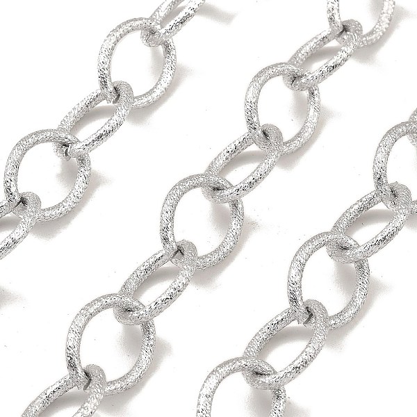 PandaHall Aluminium Cable Chains, Texture, Unwelded, with Spool, Platinum, 18x14x2mm, about 32.81 Feet(10m)/Roll Aluminum
PandaHall Aluminium Cable Chains, Texture, Unwelded, with Spool, Platinum, 18x14x2mm, about 32.81 Feet(10m)/Roll Aluminum