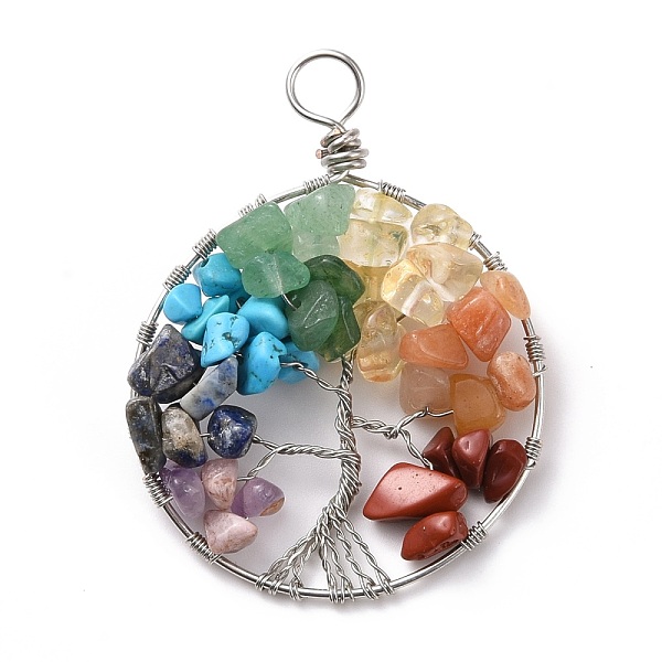 PandaHall Natural & Synthetic Gmestone Copper Wire Big Pendants, Natural Amethyst & Green Aventurine & Citrine & Lapis Lazuli & Red Jasper &...
PandaHall Natural & Synthetic Gmestone Copper Wire Big Pendants, Natural Amethyst & Green Aventurine & Citrine & Lapis Lazuli & Red Jasper &...