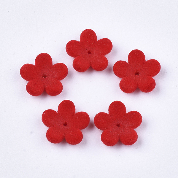 PandaHall Flocky Acrylic Bead Caps, 5-Petal, Flower, Red, 17x18x5mm, Hole: 1mm Acrylic Red
PandaHall Flocky Acrylic Bead Caps, 5-Petal, Flower, Red, 17x18x5mm, Hole: 1mm Acrylic Red