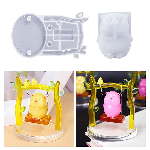 PandaHall Swing Pig Display Decoration DIY Kit, including 2Pcs Silicone Molds, 10Pcs Eye Pins, 10Pcs Screw Eye Pin Peg Bails, White...
PandaHall Swing Pig Display Decoration DIY Kit, including 2Pcs Silicone Molds, 10Pcs Eye Pins, 10Pcs Screw Eye Pin Peg Bails, White...