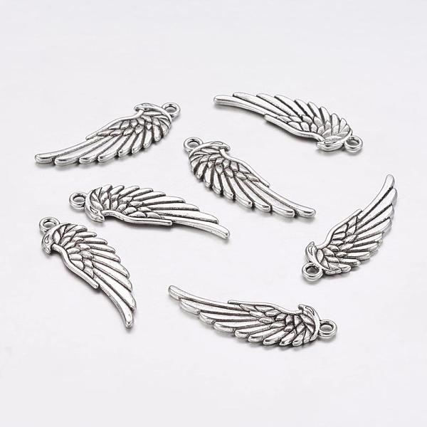 PandaHall Tibetan Style Alloy Pendants, Cadmium Free & Lead Free, Wing, Antique Silver, 34x11x2mm, Hole: 2.5mm Alloy Wing
PandaHall Tibetan Style Alloy Pendants, Cadmium Free & Lead Free, Wing, Antique Silver, 34x11x2mm, Hole: 2.5mm Alloy Wing